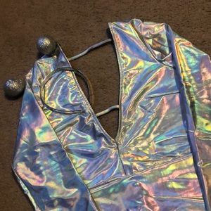 Holographic Dress WITH alien ears!!!